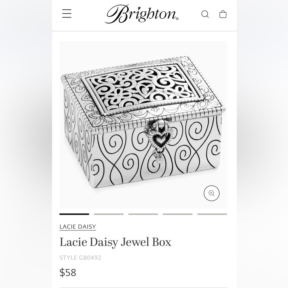 Brighton Lacie Daisy Jewelry Box